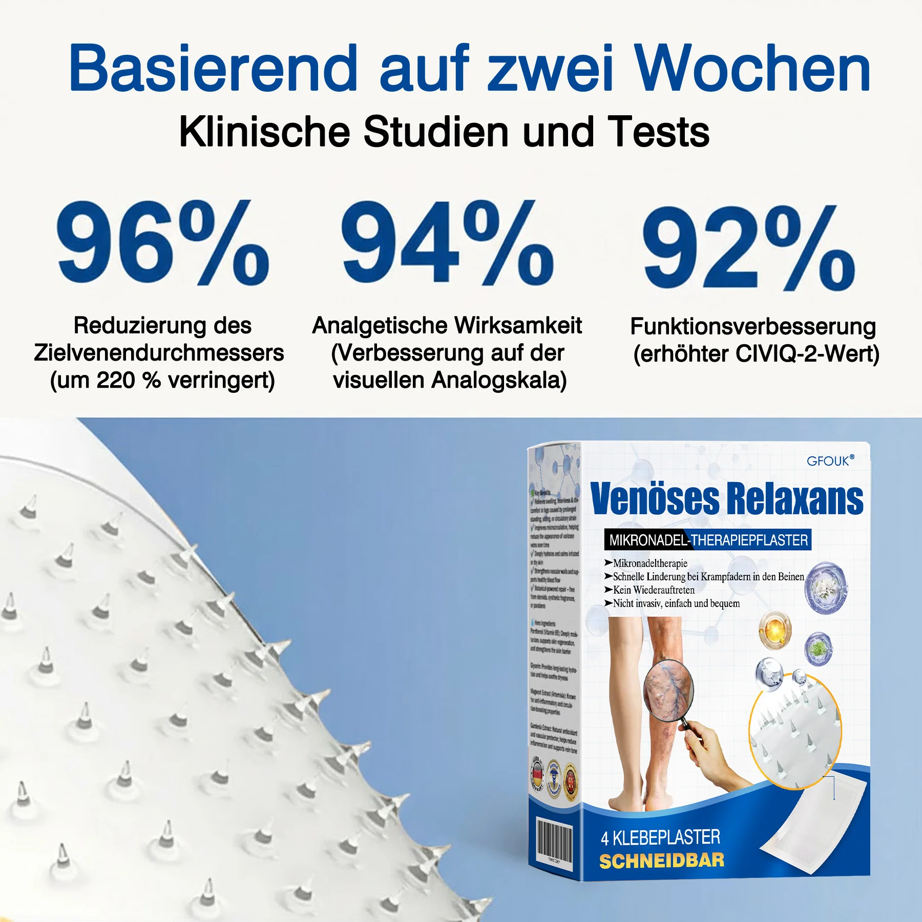 🇩🇪👨⚕️💥 GFOUK® VeinTarget Mikronadel-Pflaster ⚡ Sofortige Linderung, Langfristige Ergebnisse - Image 7