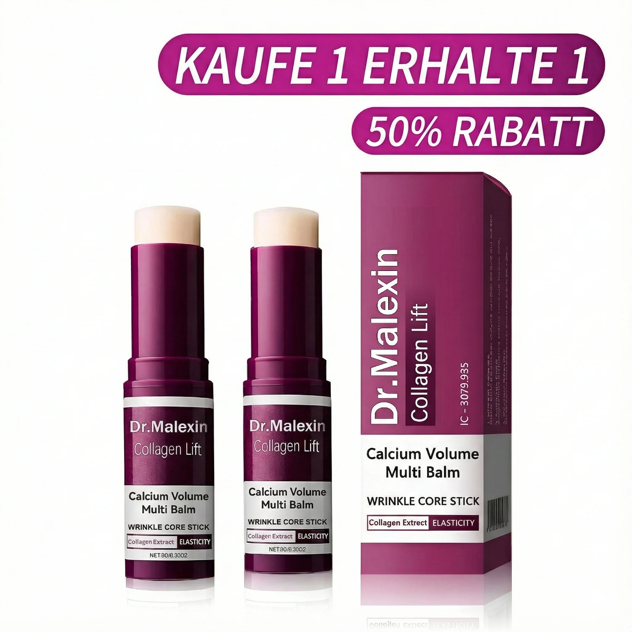 [Dr.Malexin Offiziell]🥰Calcium Volume Multi Balm + Eye Patch 60 Stück – Koreanische Hautpflegekosmetik - Image 13