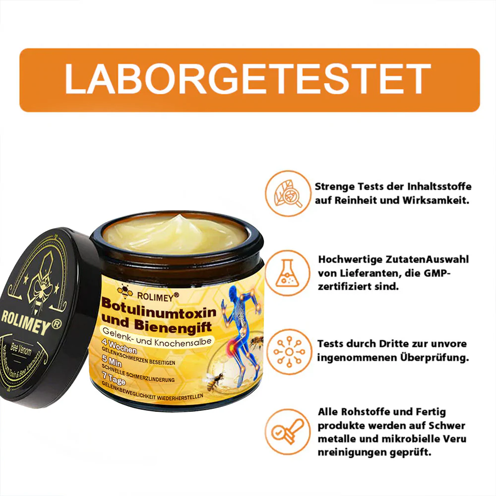 ✅ Offizieller Shop: Rolimey® Bienengift-Schmerzlinderungs Knochenheilungs Creme 👨⚕️(Reduzierung von Gelenkschwellungen, Schmerzen, Steifheit, Rötungen, Wärme, Muskelkater und Gelenkmüdigkeit) - Image 10