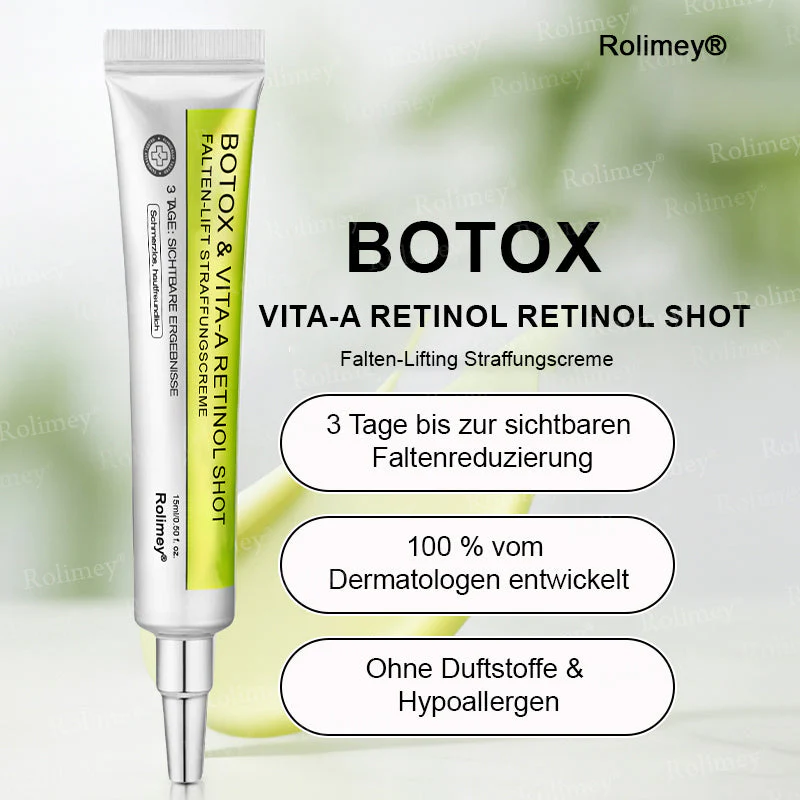 💥Jetzt jugendliche Haut zurückgewinnen 💫Rolimey® Botox & Vita-A Retinol Shot Falten-Lift Straffungscreme - Image 11