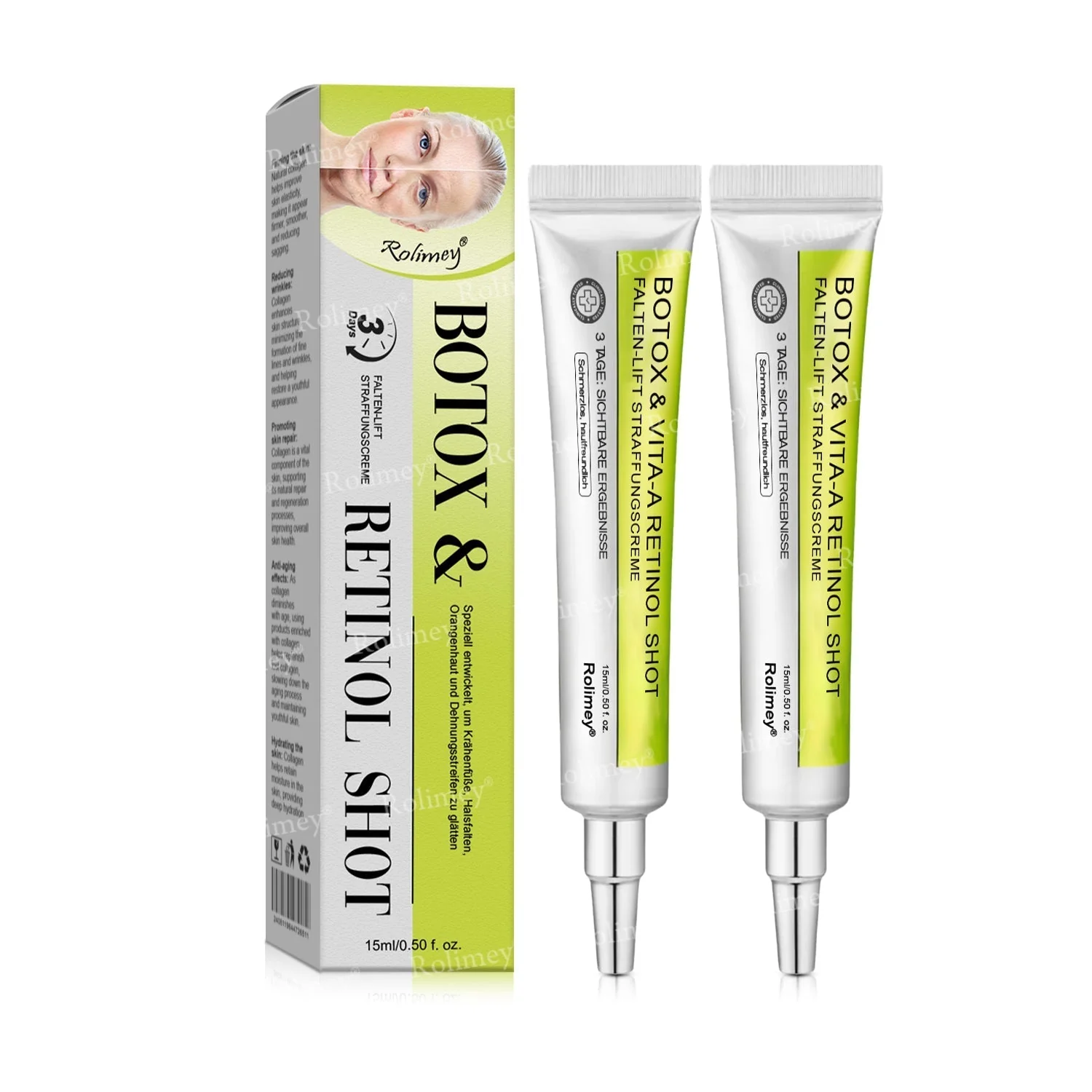 💥Jetzt jugendliche Haut zurückgewinnen 💫Rolimey® Botox & Vita-A Retinol Shot Falten-Lift Straffungscreme - Image 19